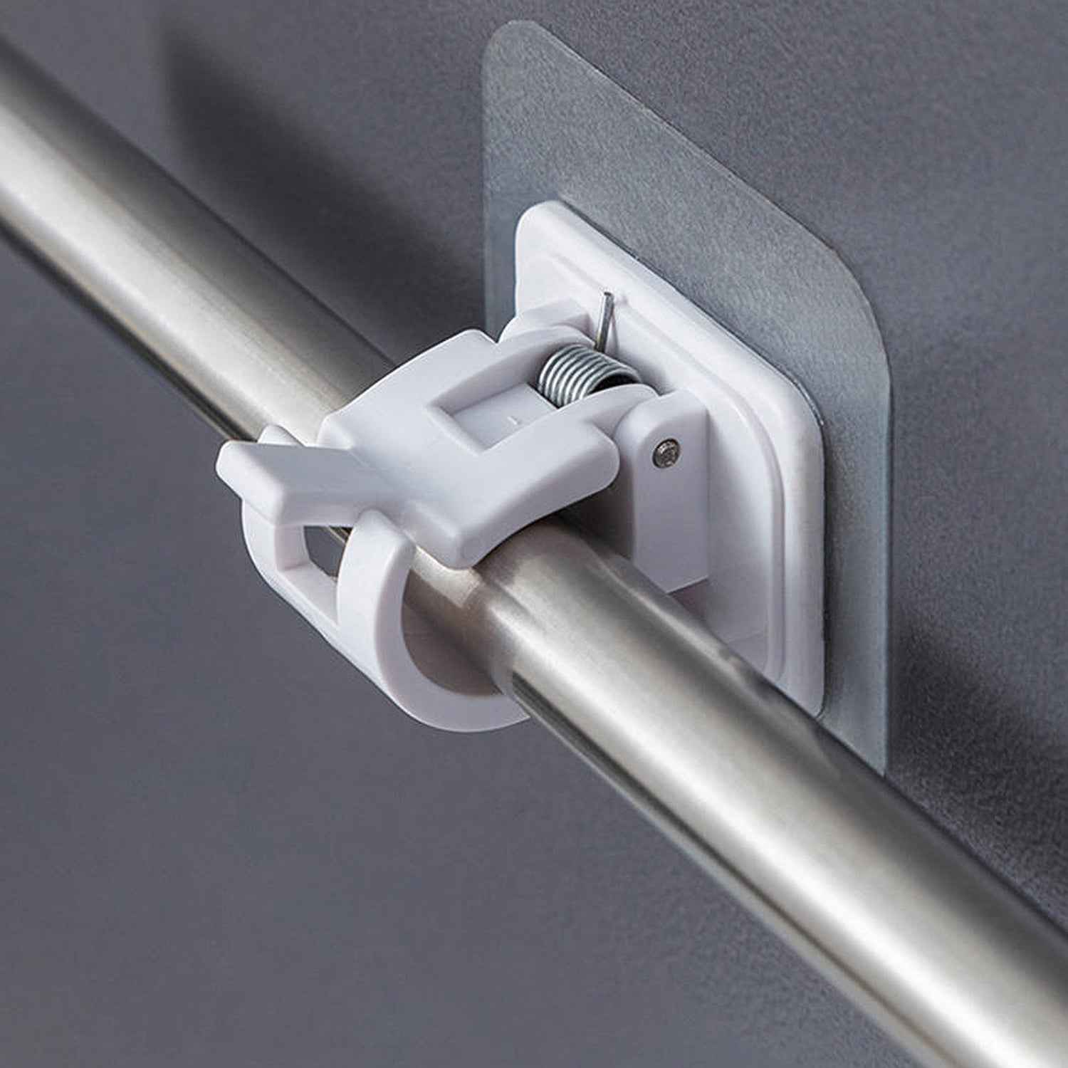 No-Drill Adhesive Towel Rod Holder – Multipurpose Wall Mount