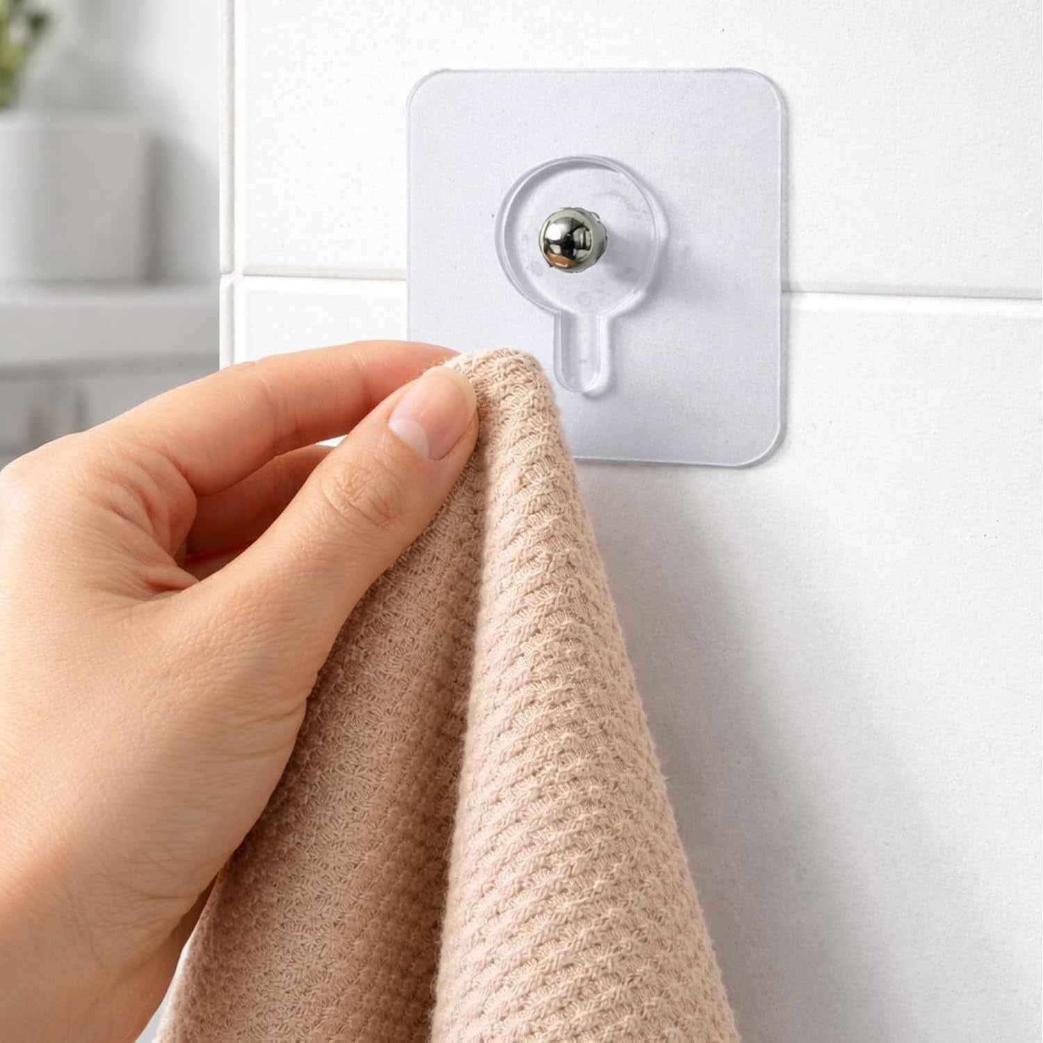 Wall Hook Set – Strong Adhesive & Waterproof for Home Use