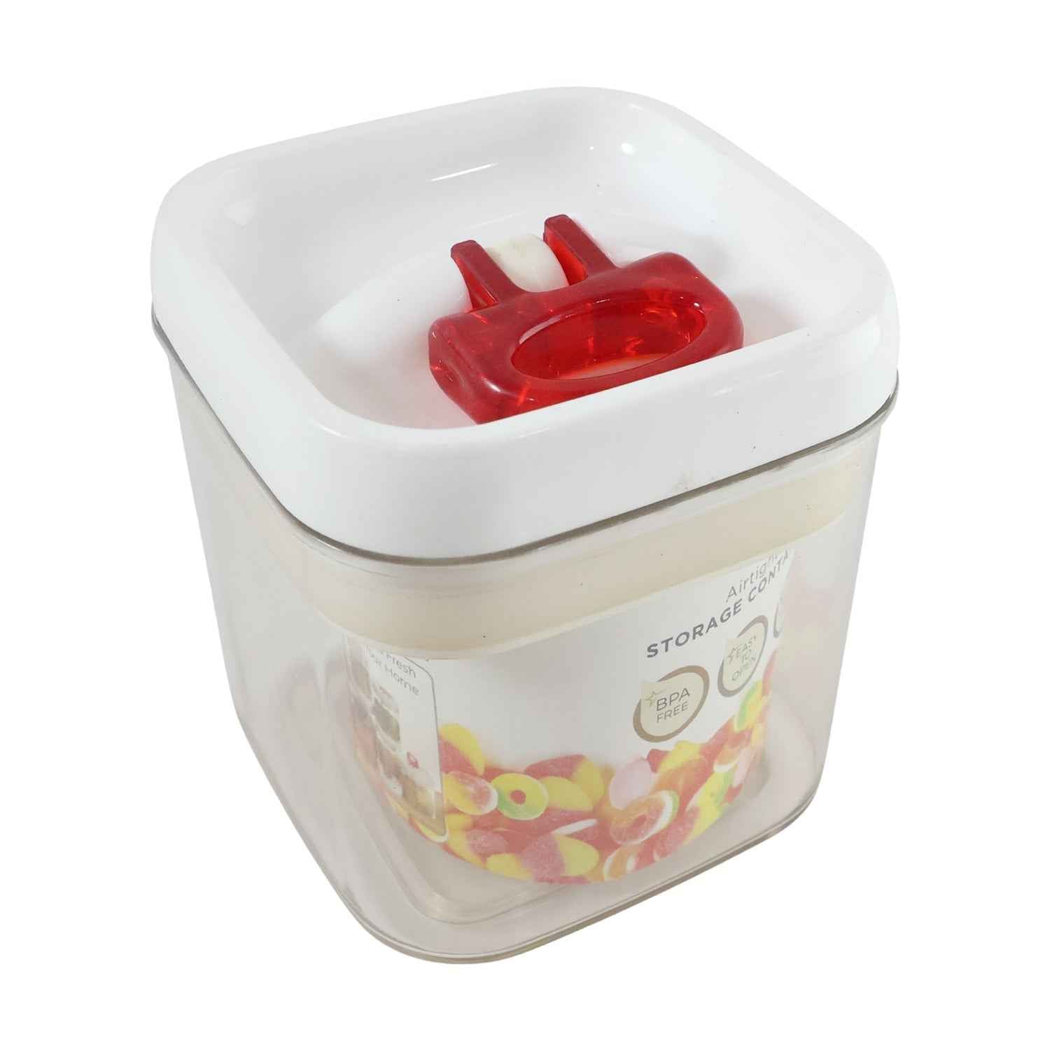 Airtight Storage Container – 450 ML Leak-Proof Red Lid