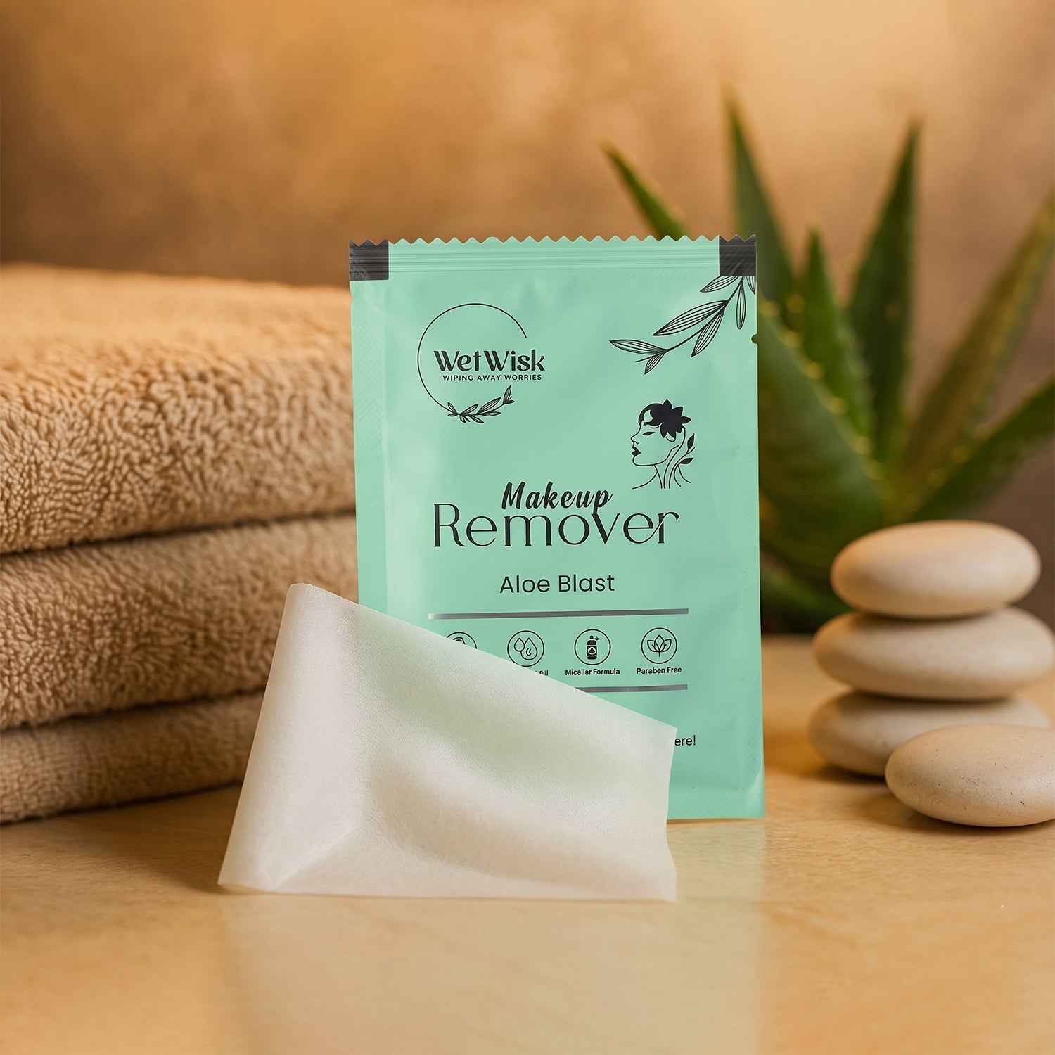 Makeup Remover Wet Wipes Ð Gentle & Travel-Friendly Facial Cleansing