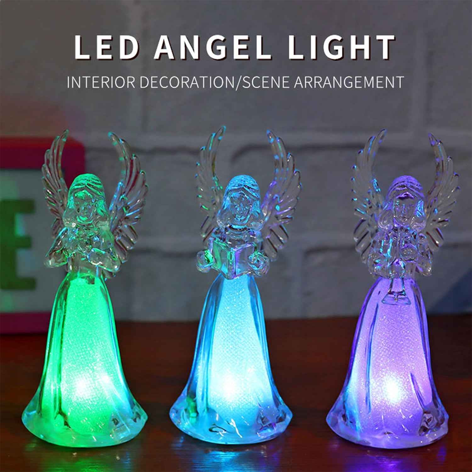 LED Angel Decorative Lights – Multicolor Battery Operated Set