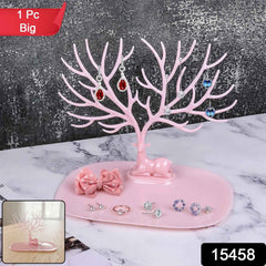 Jewelry Organizer Stand Ð Elegant Tree-Shaped Deer Design for Your Accessories