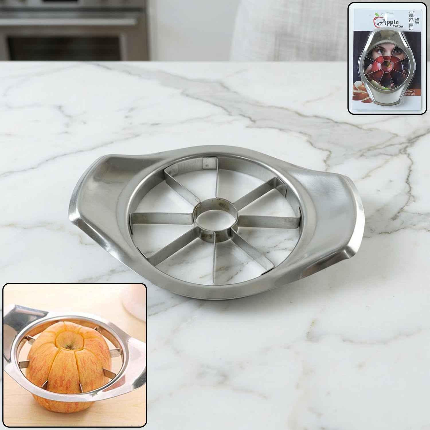 Heavy Duty Stainless Steel Apple Cutter & Slicer – Effortless & Precise