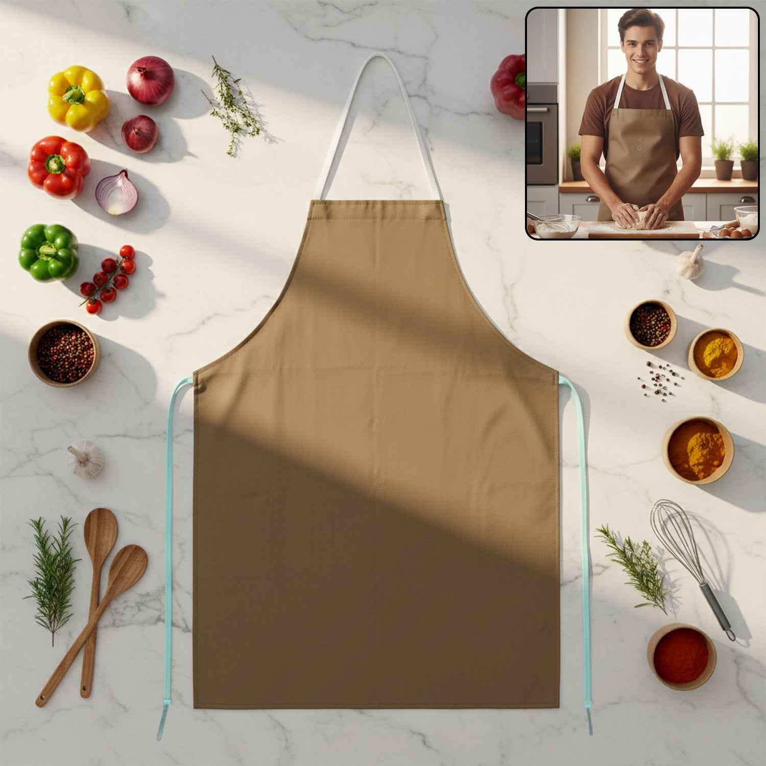 Full-Cover Chef Apron – Adjustable, Durable Kitchen Protection