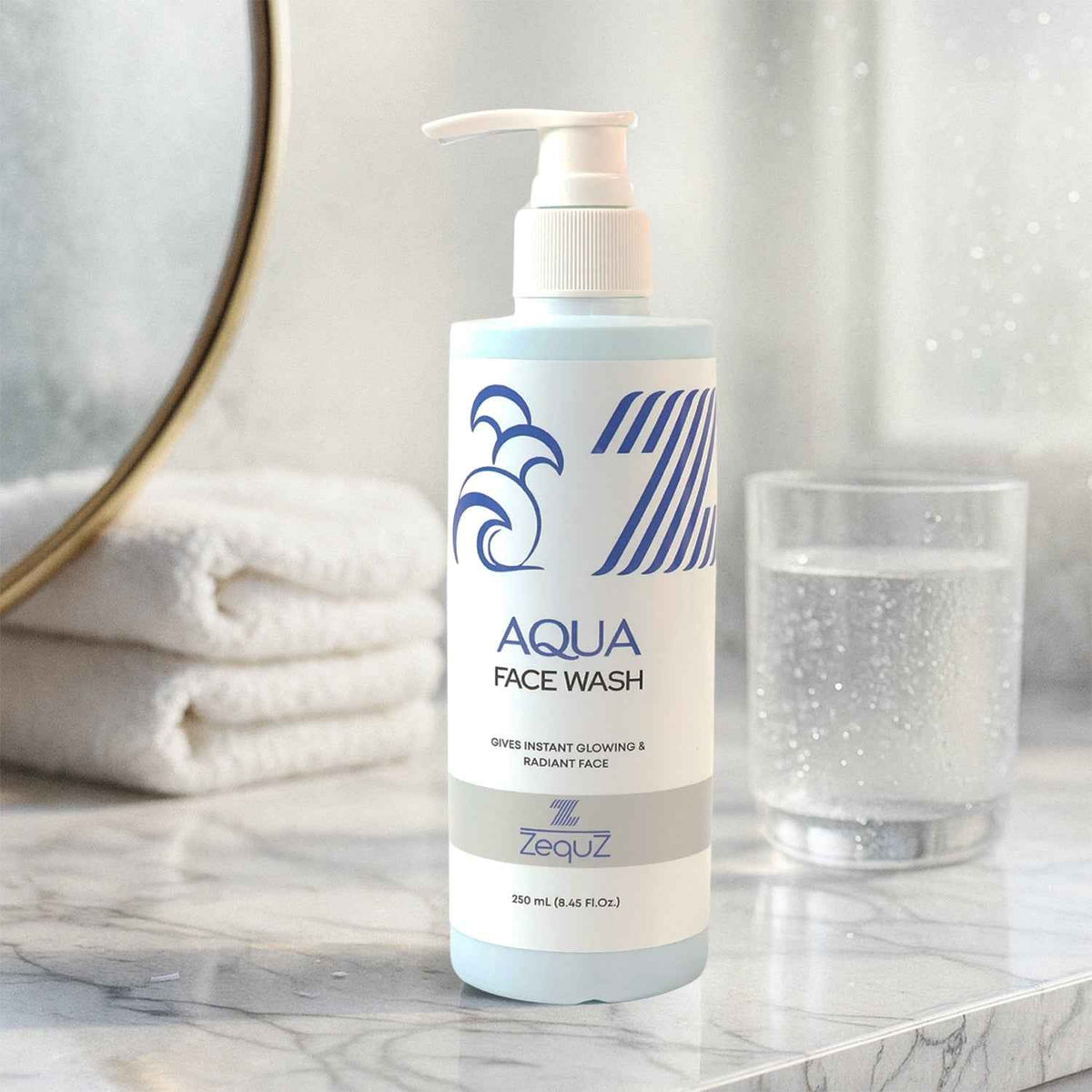 Hydrating Aqua Face Wash – Gentle Daily Moisturizing Cleanser 250ml