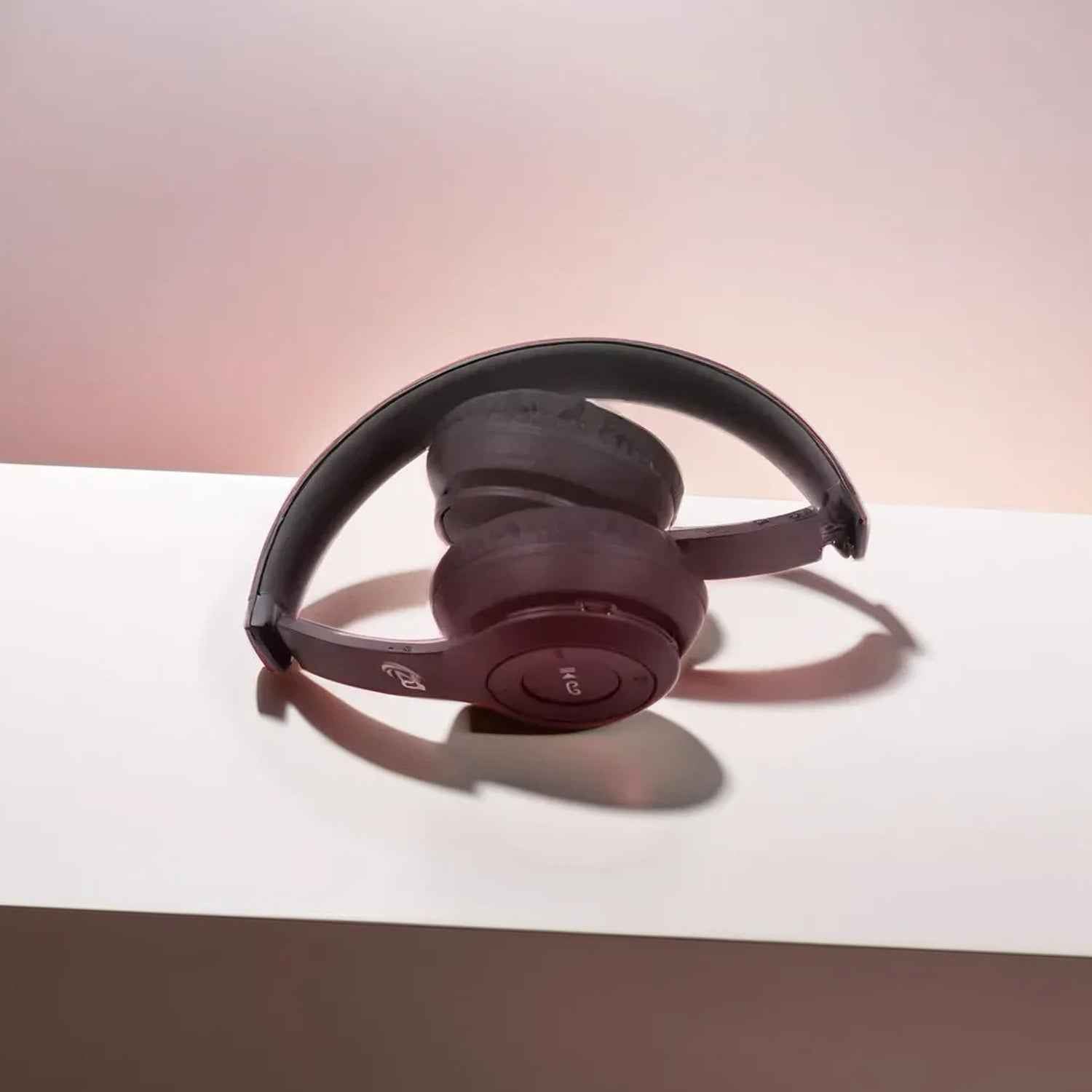 Compact foldable design of the Wireless Bluetooth Headset for travel.