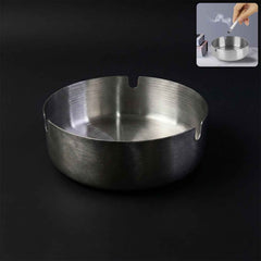 Round Tabletop Cigarette Ashtray – Multi Rest Slots & Stable Base