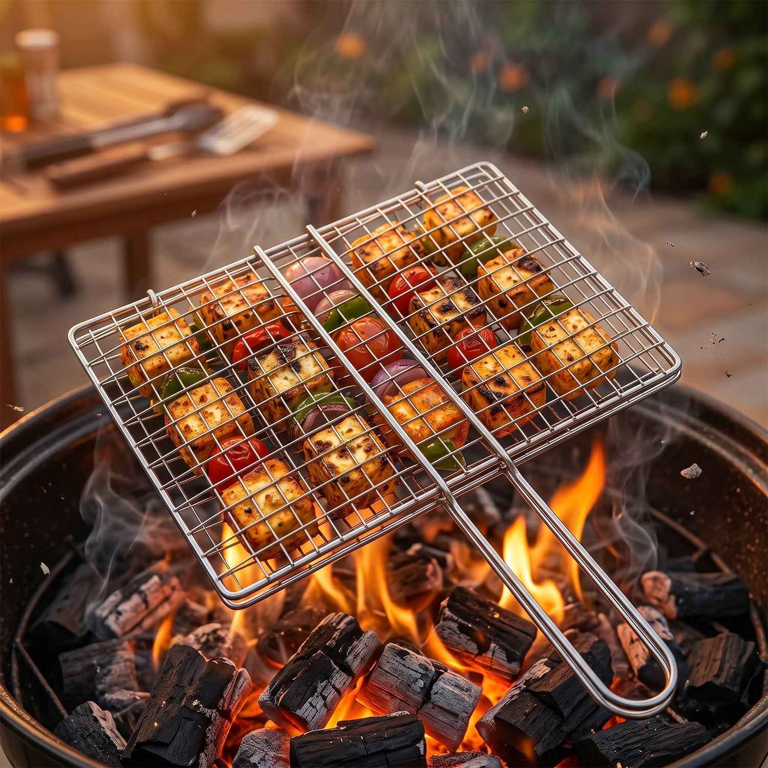 Stainless Steel BBQ Grill Mesh Ð Foldable & Durable for Outdoor Cooking