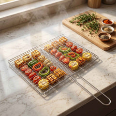 Stainless Steel BBQ Grill Mesh Ð Foldable & Durable for Outdoor Cooking