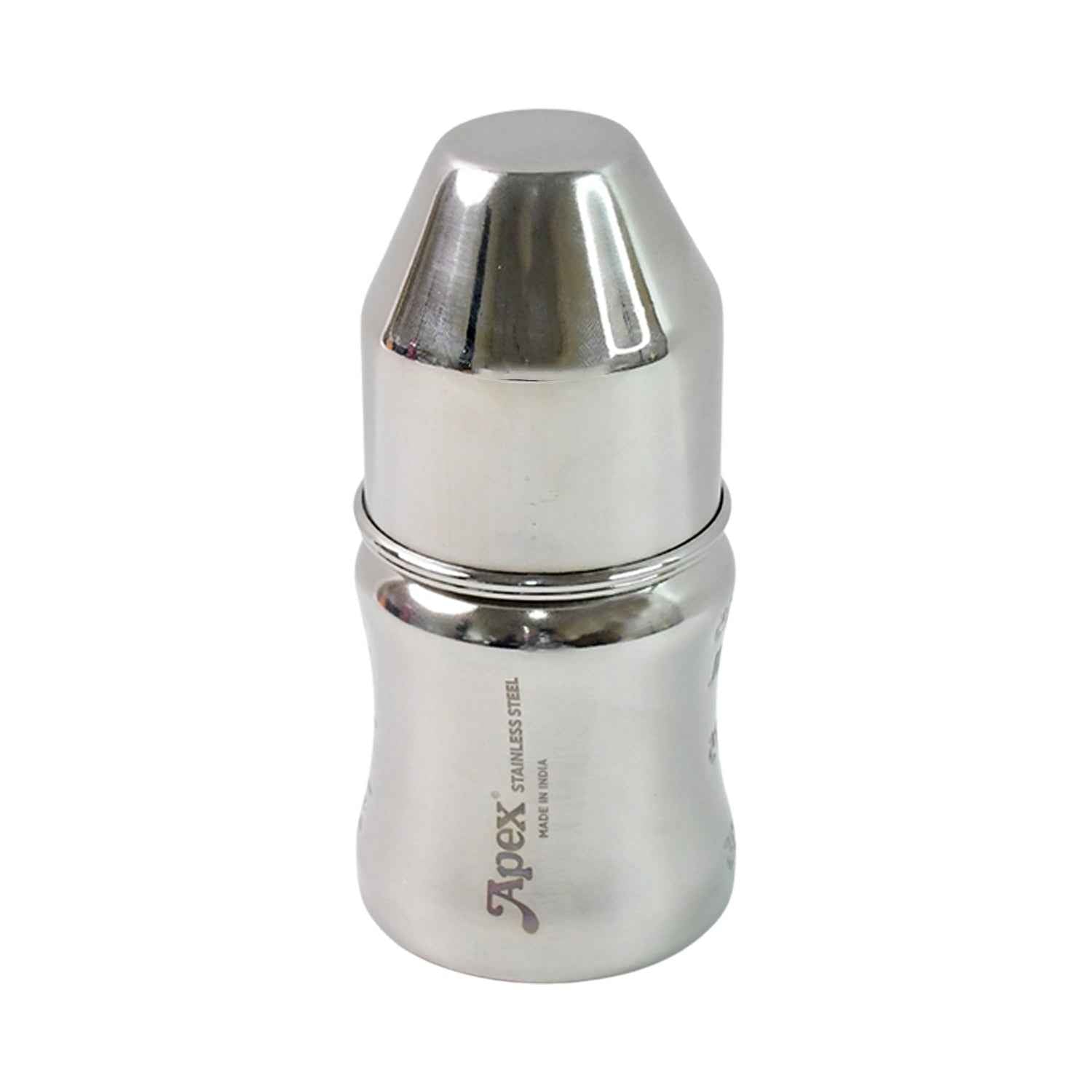 Stainless Steel Baby Feeding Bottle – Safe & Leak-Proof 125 ML