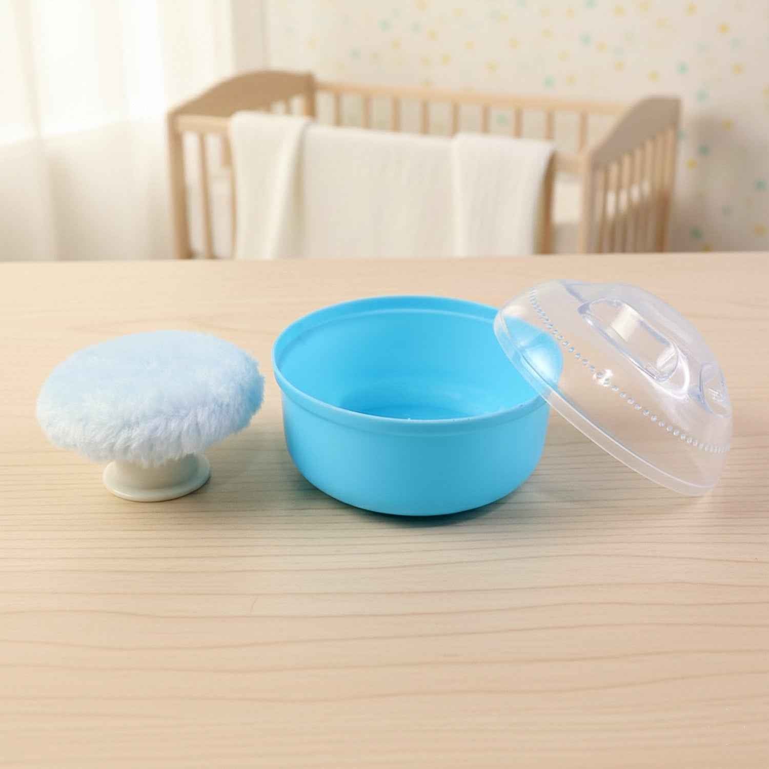 Baby Powder Puff Storage Box – Soft Applicator for Gentle Care
