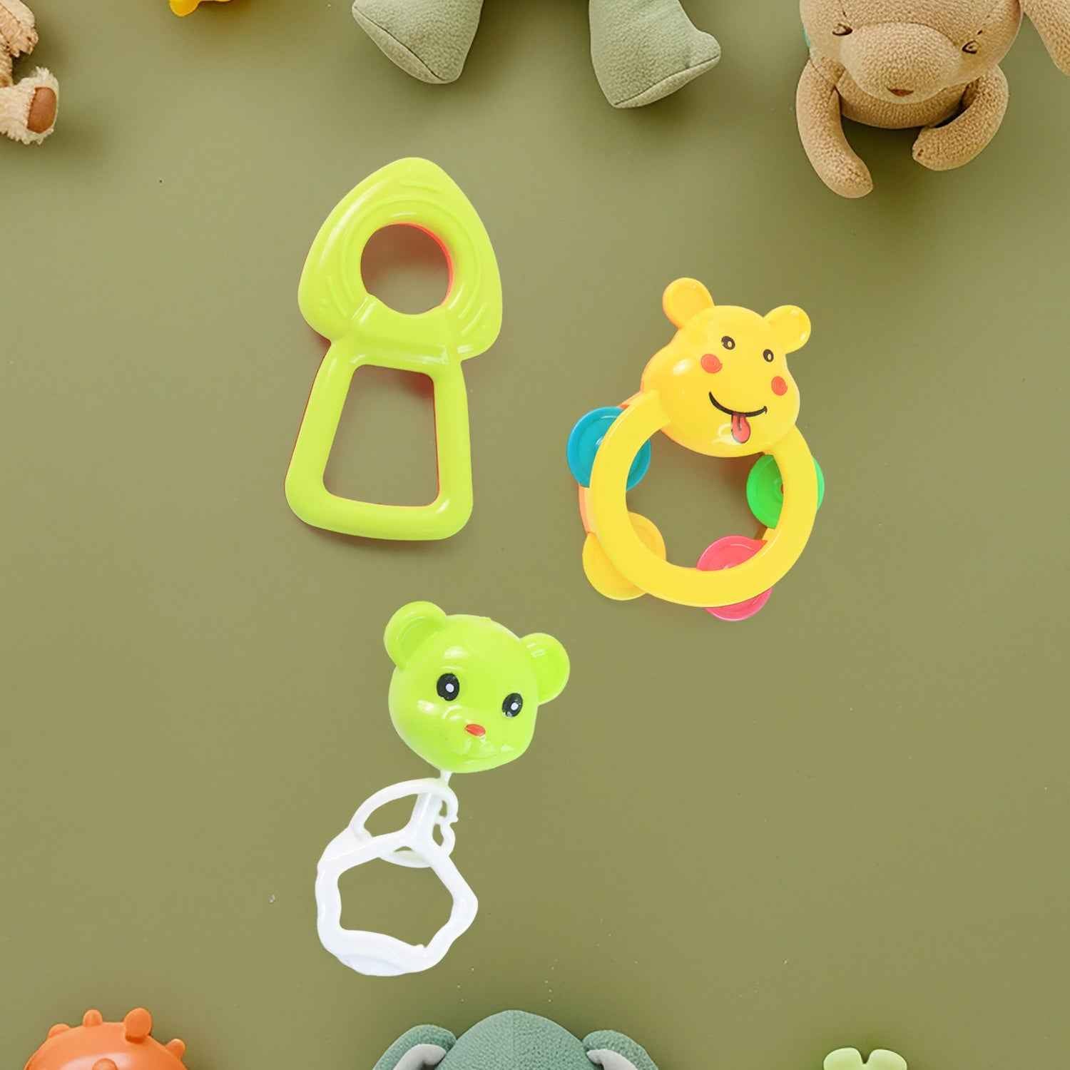 Baby Rattle Set – 8 Pieces of Safe Colorful Toys