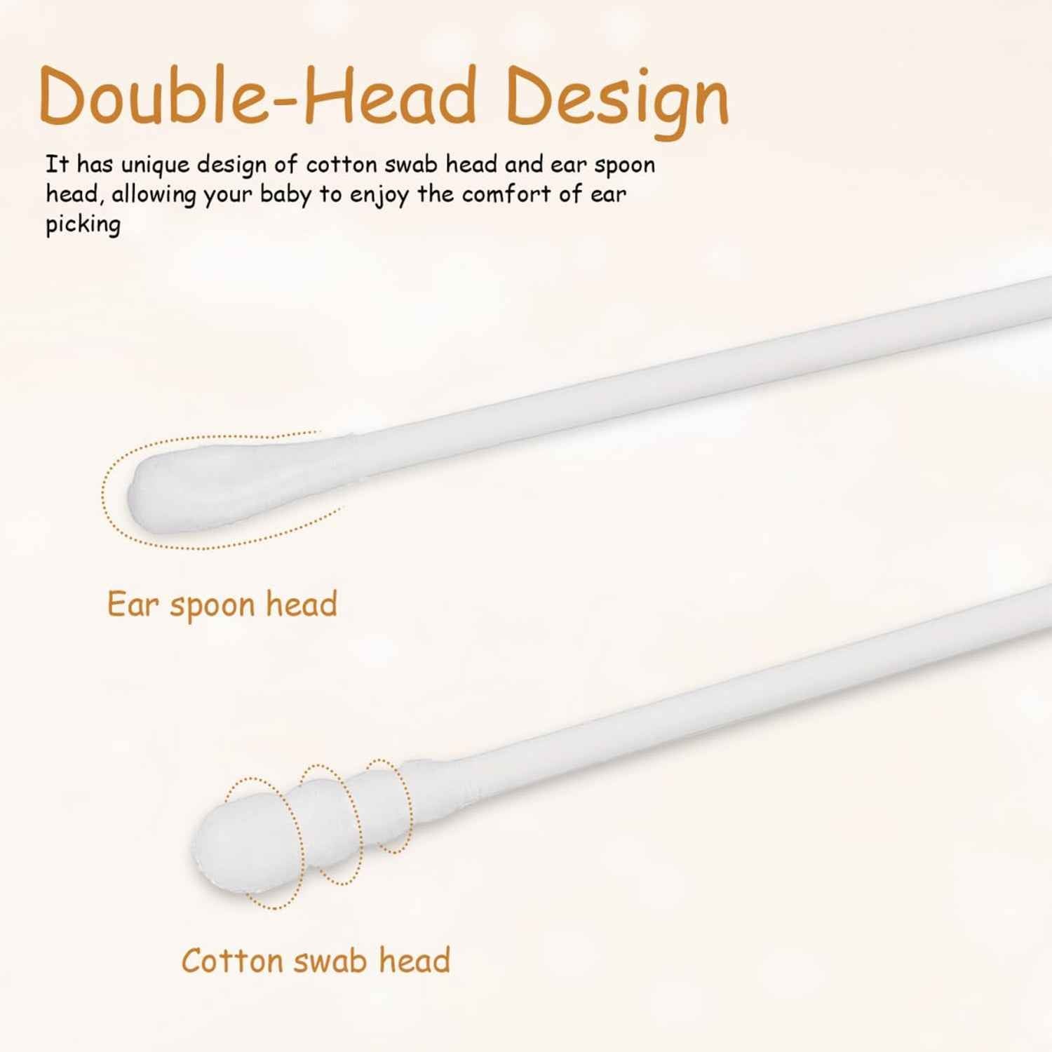 Baby Cotton Swabs – Ultra-Soft Double-Tip Safety, 200 Pc
