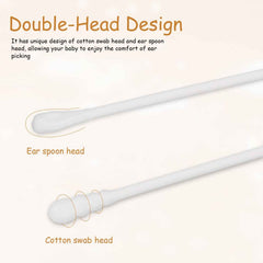Baby Cotton Swabs – Ultra-Soft Double-Tip Safety, 200 Pc