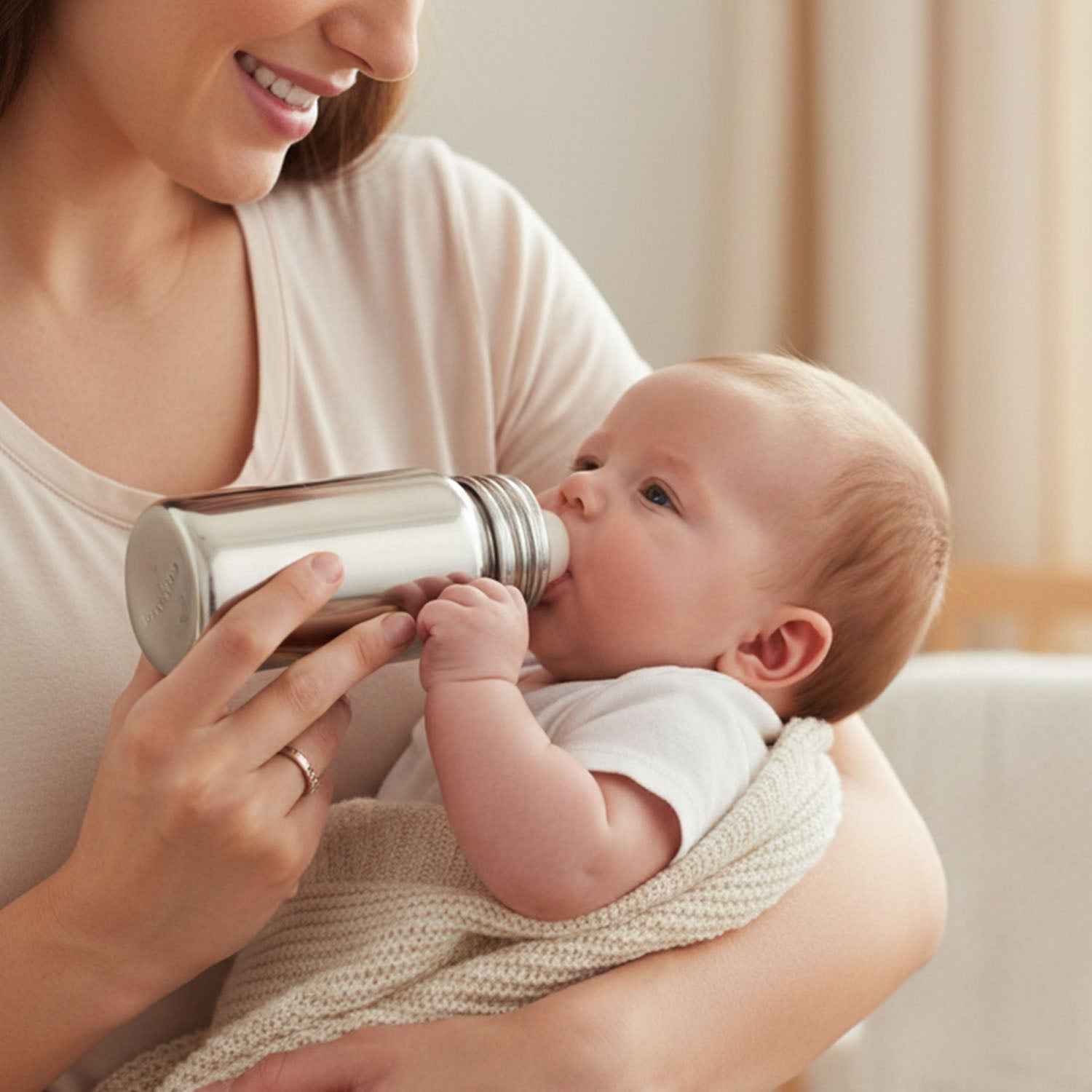 Baby Feeding Bottle Stainless Steel – Durable & Leakproof 250ML