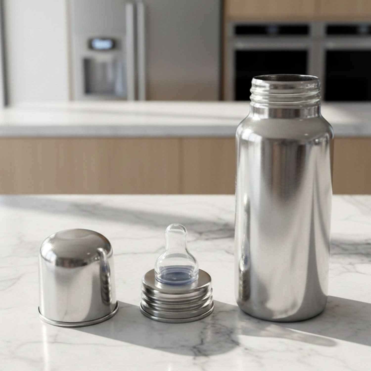 Baby Feeding Bottle Stainless Steel – Durable & Leakproof 250ML