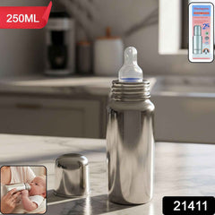 Baby Feeding Bottle Stainless Steel – Durable & Leakproof 250ML