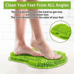 Green Silicone Bath Massage Cushion – Suction Cup Foot Scrubber