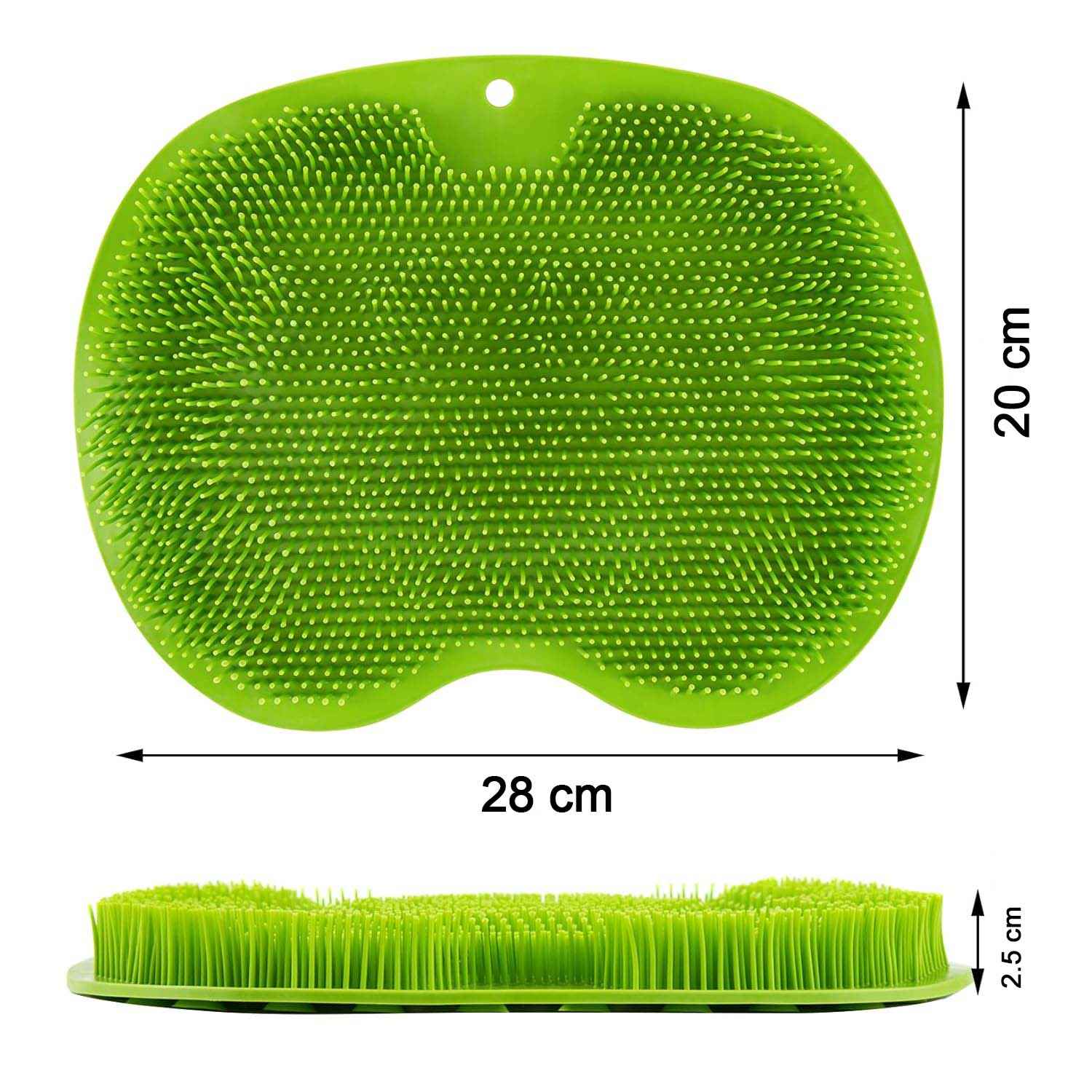 Green Silicone Bath Massage Cushion – Suction Cup Foot Scrubber