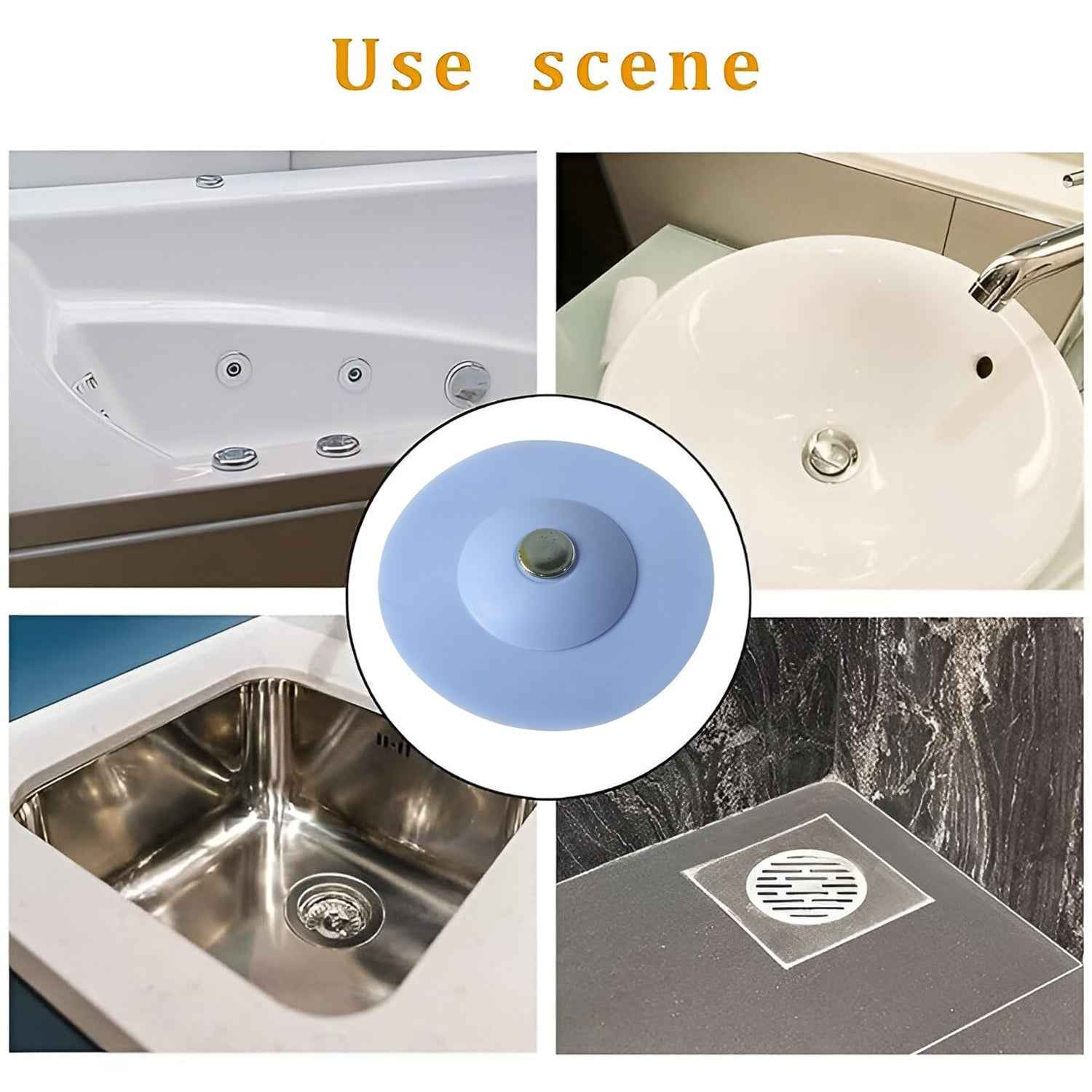 Kitchen Silicone Sink Drain Cover – Anti-Clog Water Flow Protector
