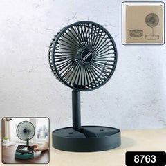 Rechargeable Desktop Table Fan – Portable Cooling With Phone Holder