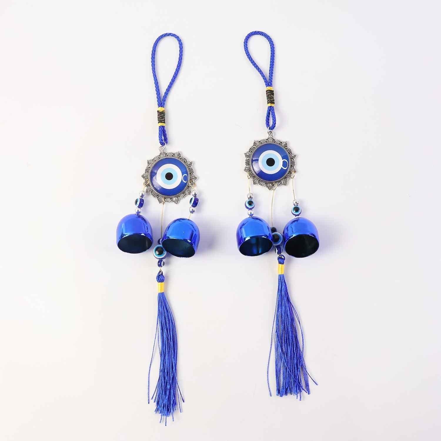 Evil Eye Hanging Wind Chime Set – Protective Home Decor Charm