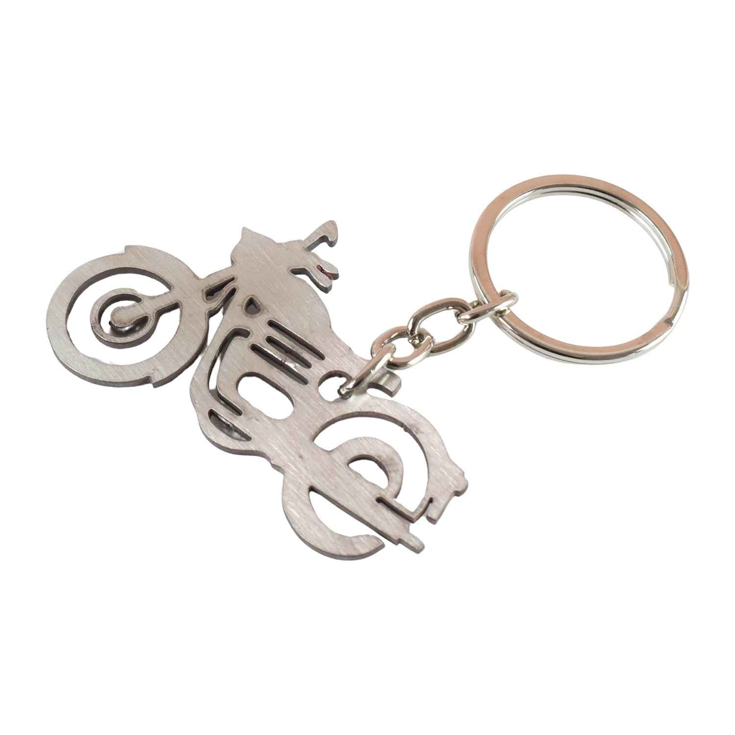 Motorcycle Keychain – Durable Metal Silhouette for Indian Riders