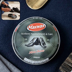 Maxwax black shoe polish cream Ð Deep nourishment & shine