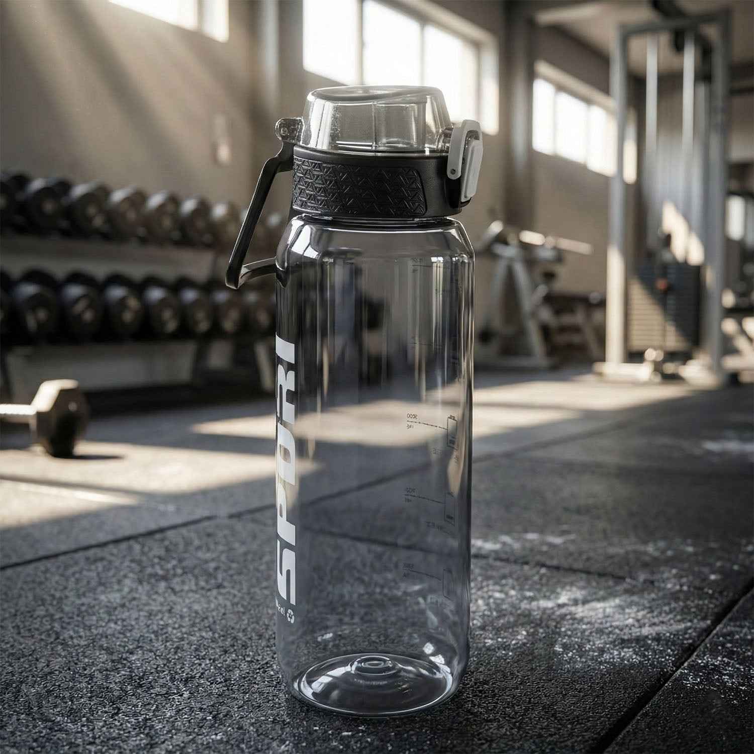 1000 ML Sports Water Bottle – Leakproof Flip Lock for Travel