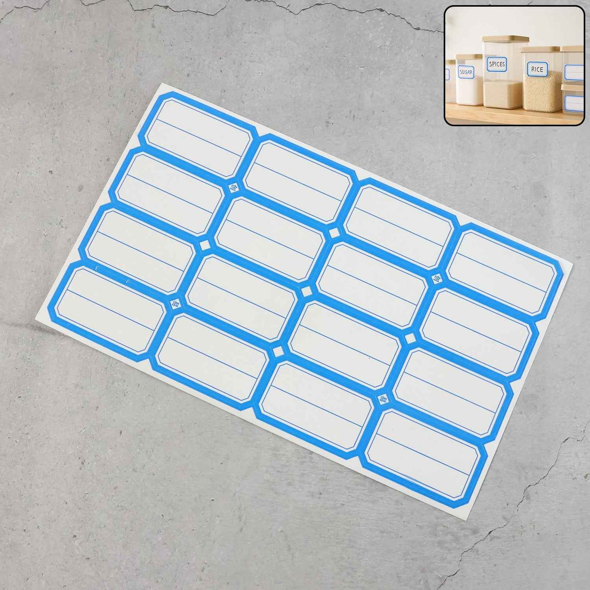 Self-Adhesive Label Stickers – Durable Rectangular Sheets for Organizing