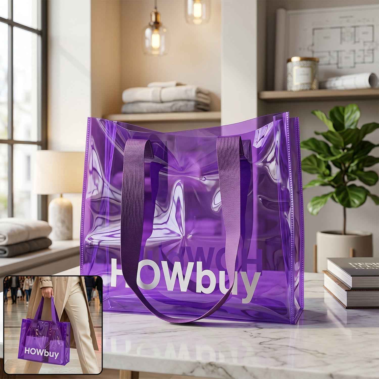Transparent Carry Bag Ð Durable Eco-Friendly & Stylish Tote
