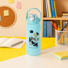 Risk Taker Printed Water Bottle Set – Leakproof & Durable 3-Pc Combo