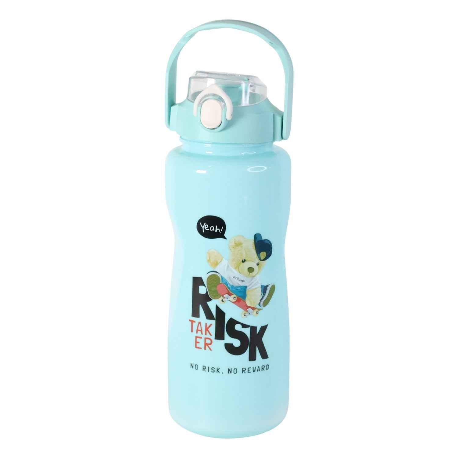 Risk Taker Printed Water Bottle Set – Leakproof & Durable 3-Pc Combo