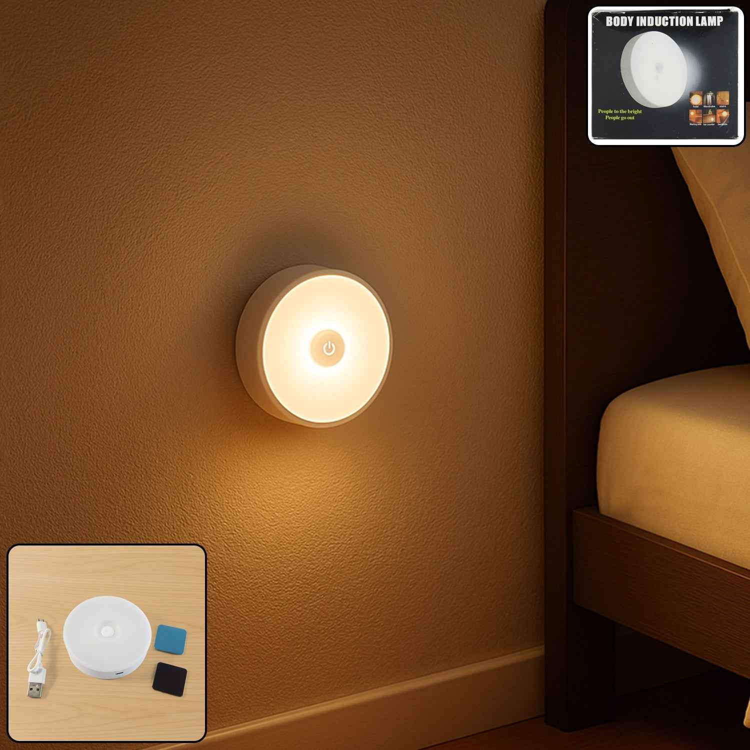 Motion Sensor Night Light – Rechargeable with Magnetic Mount