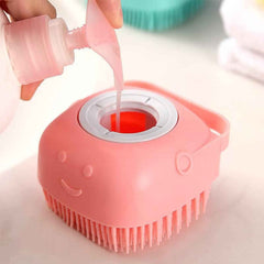 Silicone Massage Bath Body Brush – Built-In Soap Dispenser for Gentle Cleansing