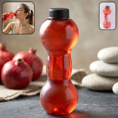 Dumbbell Shaped Water Bottle 550ML – Durable & Leak-Proof