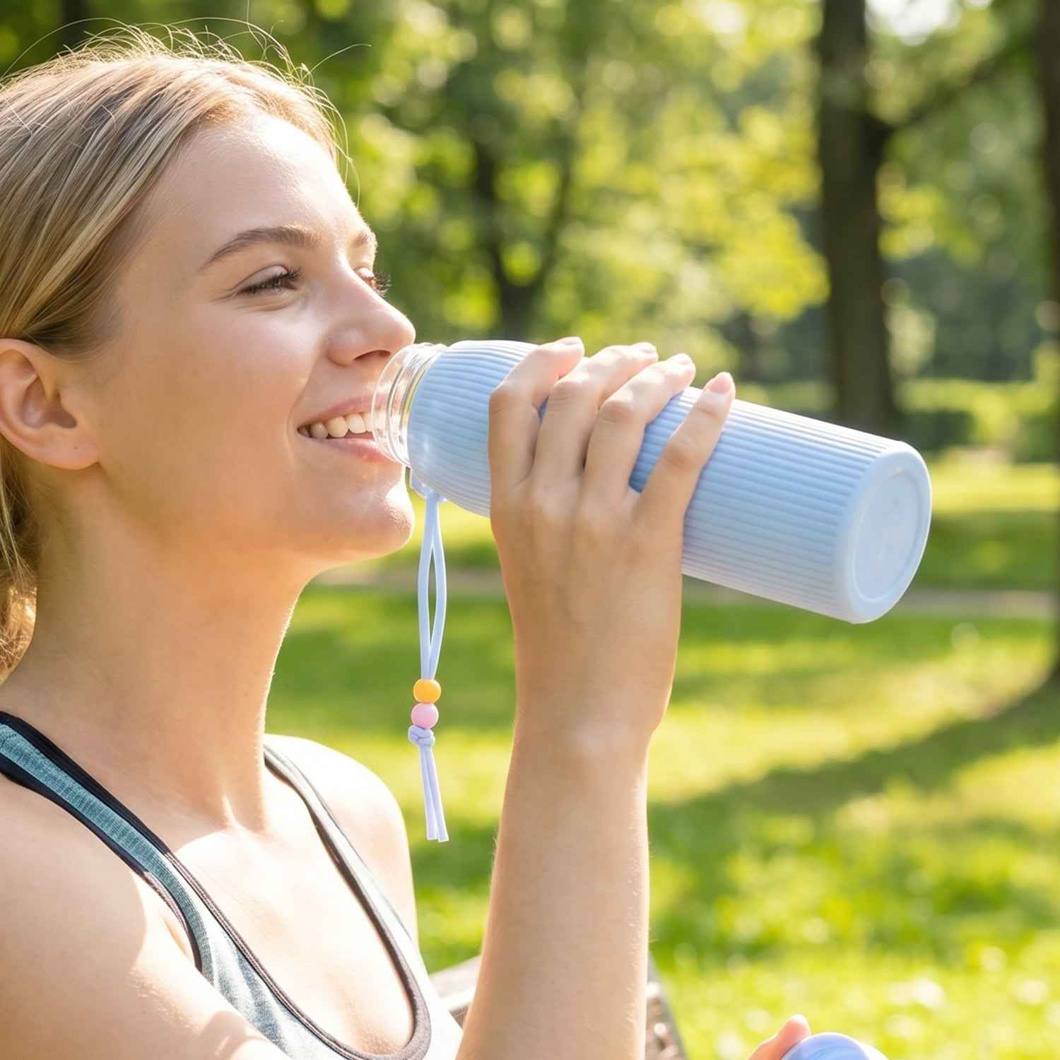 Glass Water Bottle Ð Stylish & Leakproof for Daily Use