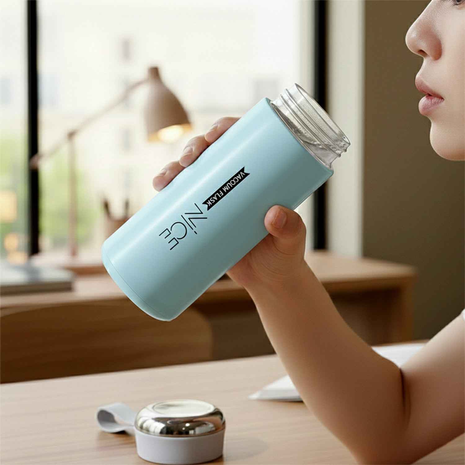 Glass Water Bottle – 400 ML Leak Proof Reusable Design