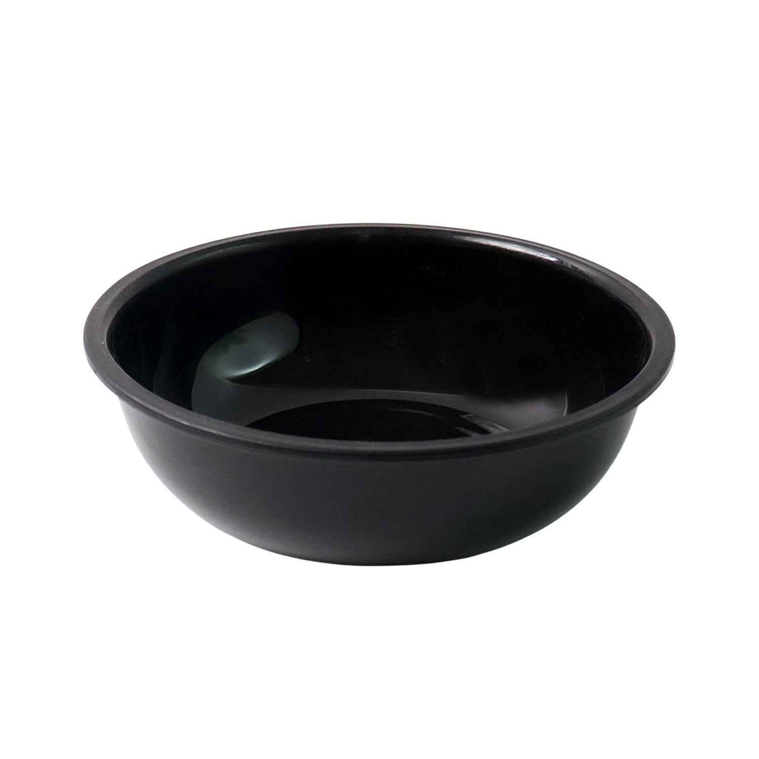 6-Inch Black Plastic Serving Bowl – Deep & Durable Design