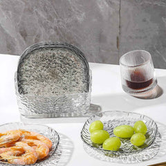 Crystal Glass Snack Serving Plates Set – Elegant 9-in-1 Design