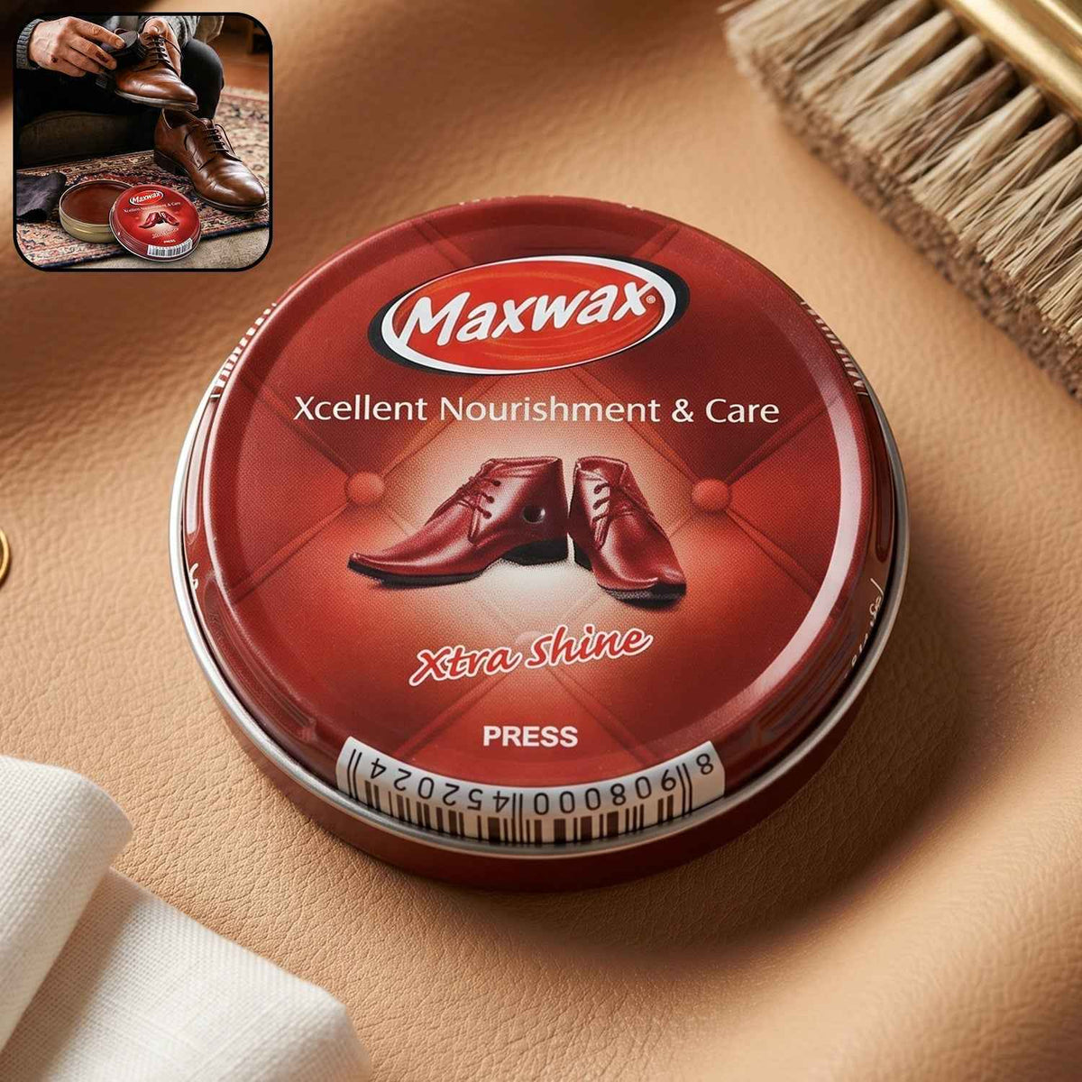 Shoe Care Ð Instant Shine & Protective Brown Cream for Leather Shoes