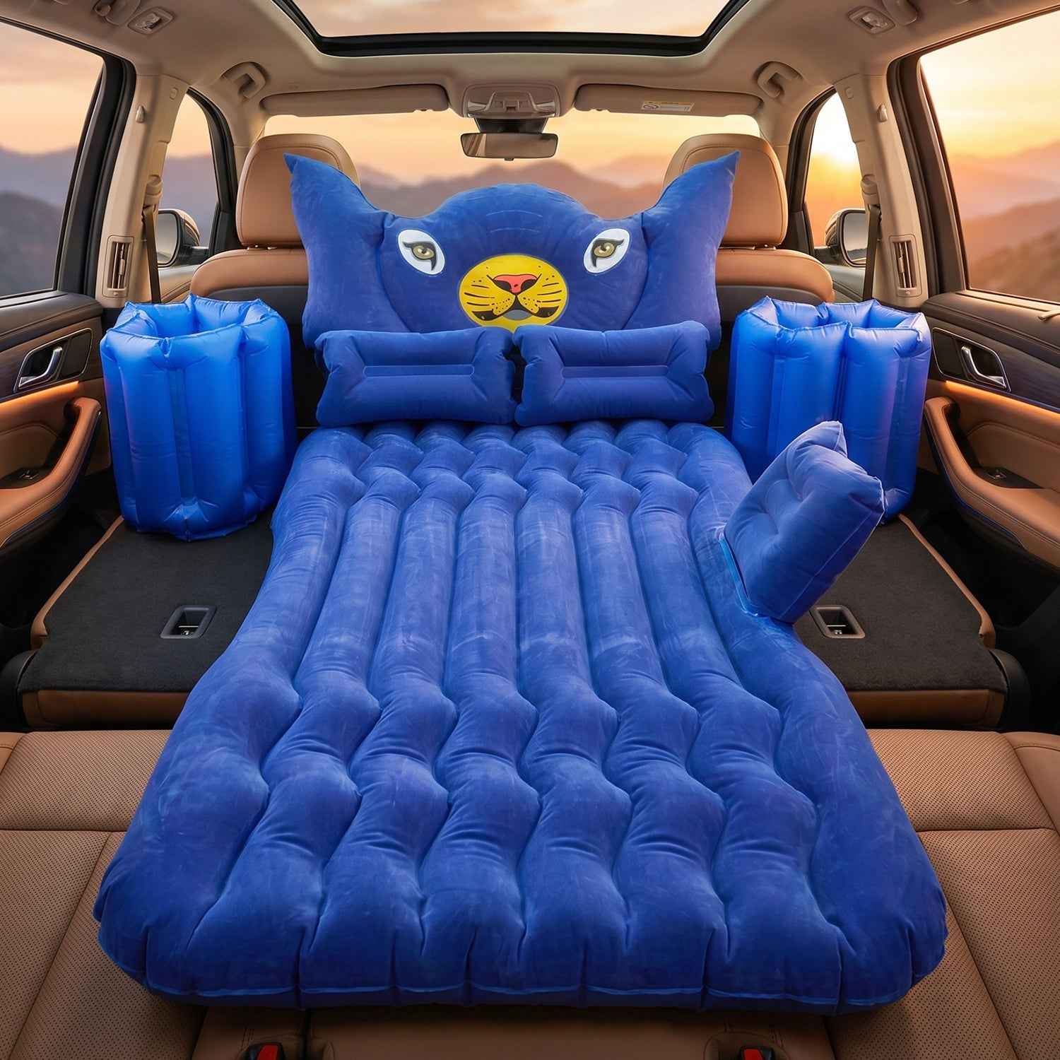 Inflatable Car Air Mattress Bed Set Ð Portable & Comfortable Sleep