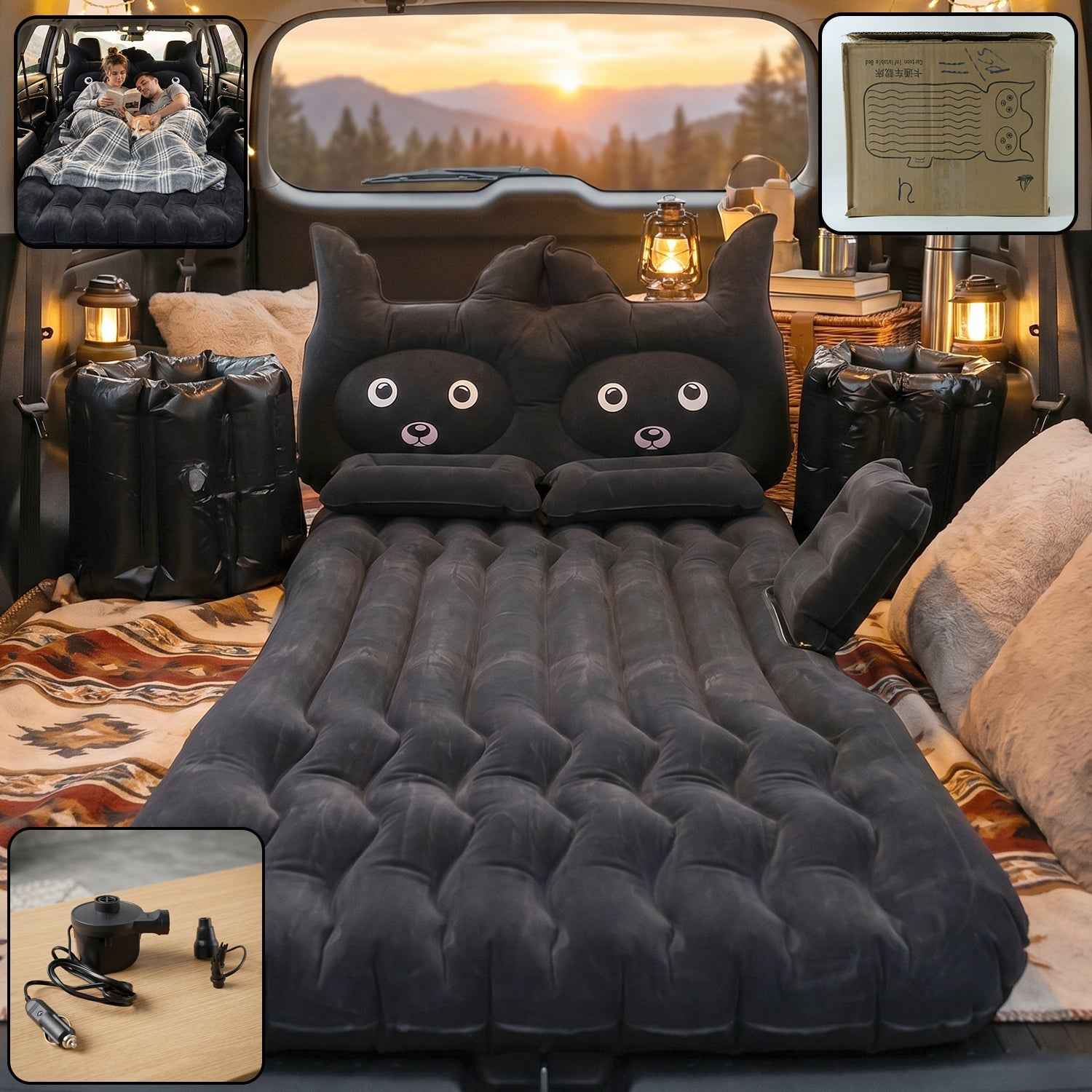 Car Air Mattress Set Ð Comfortable Travel Bed with Easy Inflation