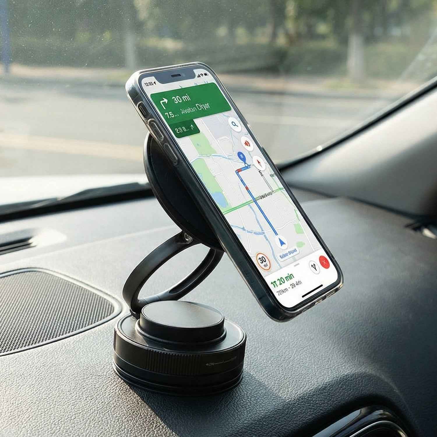 360° Rotatable Magnetic Phone Holder – Secure & Adjustable Car Stand