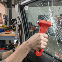 2 in 1 Car Safety Hammer Emergency Window Breaker and Seatbelt Cutter (1 Pc)