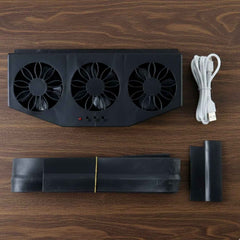 Car Exhaust Ventilation System – Triple Fan Plug & Play Cooling