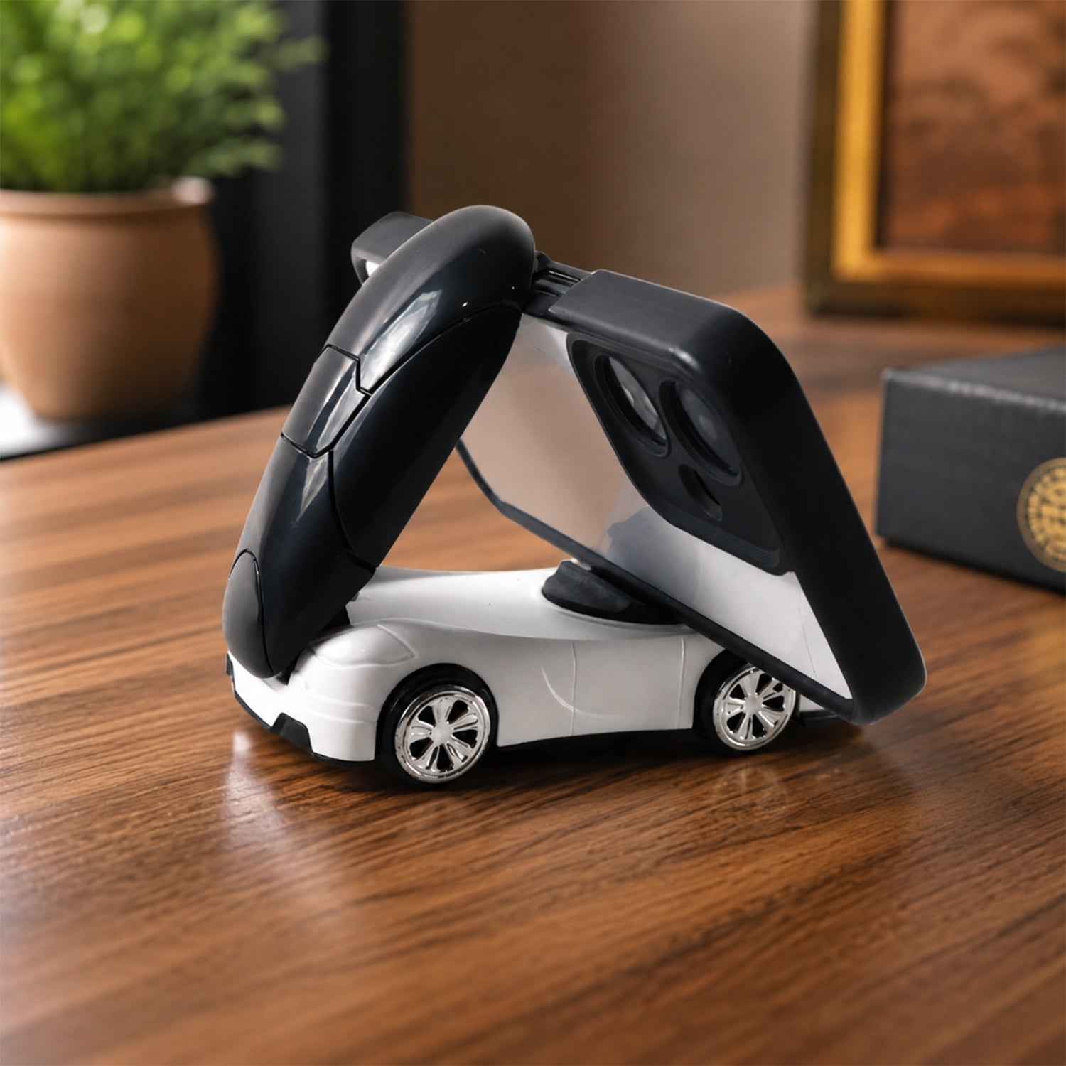Car Shaped Mobile Phone Holder Stand for Office Desk and Study Table (1 Pc)