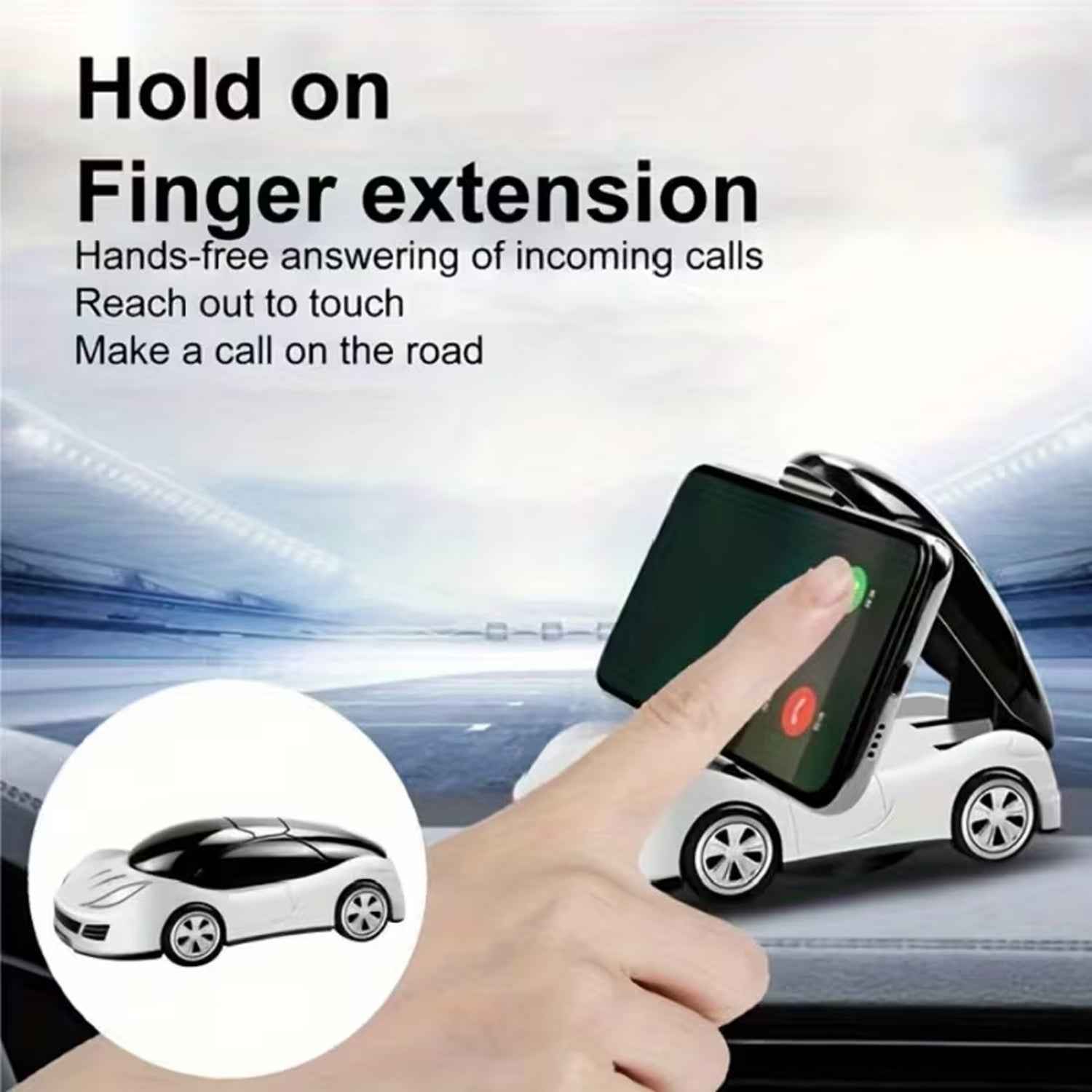 Car Shaped Mobile Phone Holder Stand for Office Desk and Study Table (1 Pc)