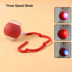 Interactive Cat Toy Ball – LED Light & Detachable Tail