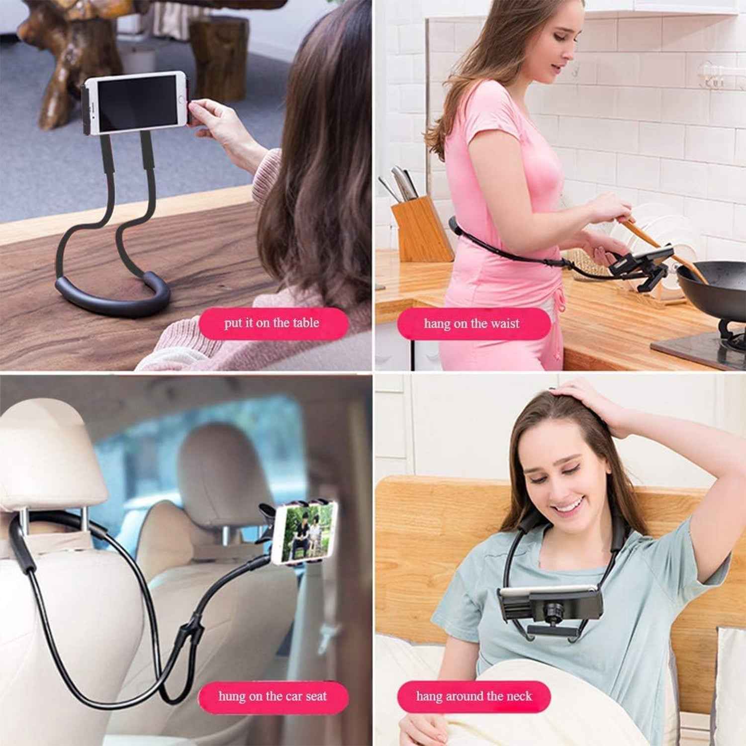 Flexible Neck Phone Holder – 360° Adjustable Lazy Stand |